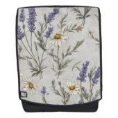 Lavendel Blumenmuster Rucksack (Vorderseite)