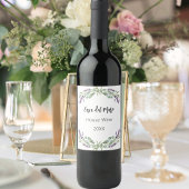 Lavendel Blumenwein Weinetikett