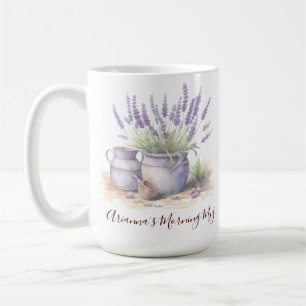 Lavendel Blumiges Einfaches Land Cottagecore Kaffeetasse