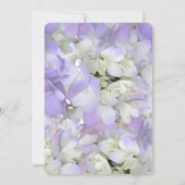 Lavendel-Blütendusche für Hochzeiten Einladung (Rückseite)