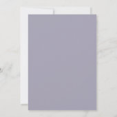 Lavendel-Blütenhochzeit Einladung (Rückseite)