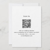 Lavendel Bogen Foto Florals QR UAWG Luxus Hochzeit Einladung (Rückseite)