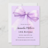 Lavendel-Bogen-Vorstellung Einladung (Vorderseite)