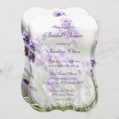 Lavendel Bohemisches Brautparty lädt Bracket ein Einladung (Vorne/Hinten)