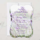 Lavendel Bohemisches Brautparty lädt Bracket ein Einladung (Vorderseite)