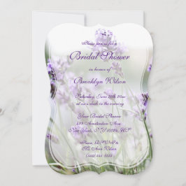 Lavendel Bohemisches Brautparty lädt Bracket ein Einladung