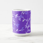 Lavendel Boho Chic Blätter Kaffeetasse (Mittel)