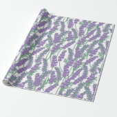 Lavendel-Botanik-Blumen-Geschenkverpackungsmuster Geschenkpapier (Ungerollt)
