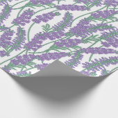 Lavendel-Botanik-Blumen-Geschenkverpackungsmuster Geschenkpapier (Ecke)