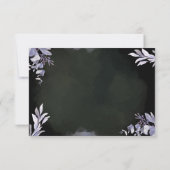 Lavendel-Botanik-Hochzeits-Dankeskarten Dankeskarte (Rückseite)