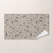 Lavendel-Botanik-Muster Handtuch (Handtuch)