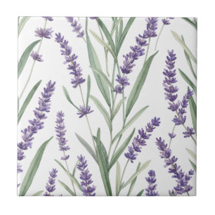 Lavendel-Botanikmuster Fliese