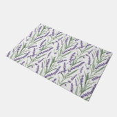 Lavendel-Botanikmuster Fußmatte (Schrägansicht)