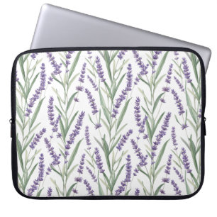 Lavendel-Botanikmuster Laptopschutzhülle