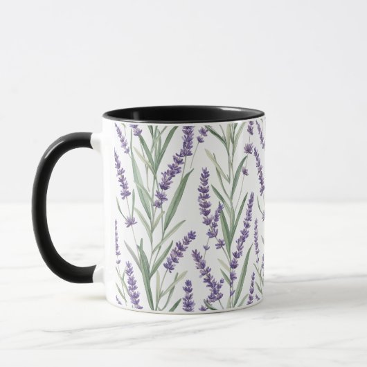 Lavendel-Botanikmuster Tasse (Links)