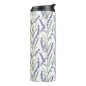 Lavendel-Botanikmuster Thermosbecher (Nach links gedreht)