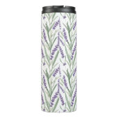 Lavendel-Botanikmuster Thermosbecher (Rückseite)