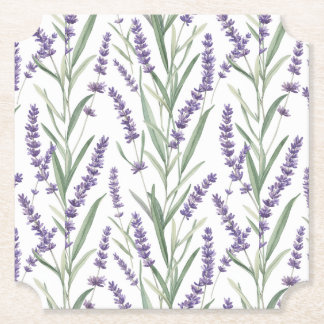 Lavendel-Botanikmuster Untersetzer