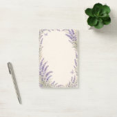 Lavendel Botanische Bordüre Post-it Klebezettel (Büro)