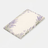 Lavendel Botanische Bordüre Post-it Klebezettel (angewinkelt)