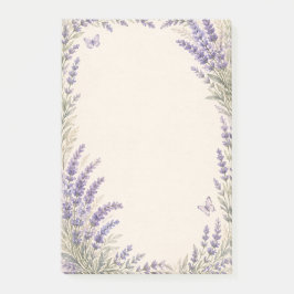 Lavendel Botanische Bordüre Post-it Klebezettel