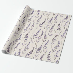 Lavendel Botanisches Geschenkpapier – Vintage Flor