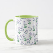 Lavendel Botanisches Muster Tasse (Links)