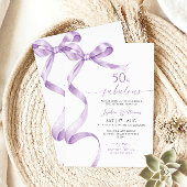 Lavendel Bow 50 & fabelhafte Einladung zum Geburts