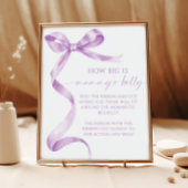 Lavendel Bow Wie groß ist Mama's Bauchduschenspiel Poster