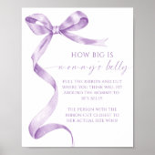 Lavendel Bow Wie groß ist Mama's Bauchduschenspiel Poster (Vorne)