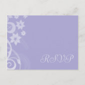 Lavendel Branch Wedding RSVP Postkarten (Vorderseite)