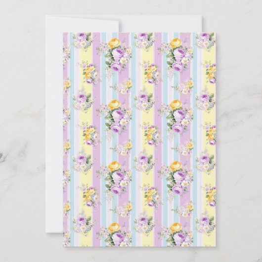 Lavendel Brautparty Einladung (Rückseite)