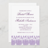 Lavendel-Brautparty-Einladung Einladung (Vorne/Hinten)