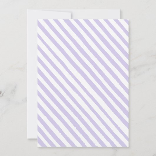 Lavendel Brautparty Tee Party Einladung (Rückseite)