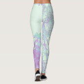 Lavendel Breitblatt Nebel Leggings (Rückseite)