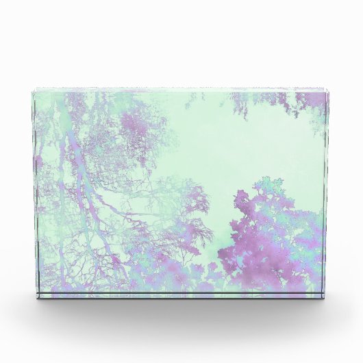Lavendel Breitblattnebel Fotoblock (Vorderseite)