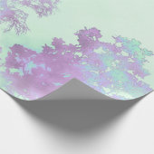 Lavendel Breitblattnebel Geschenkpapier (Ecke)
