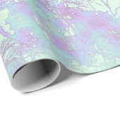 Lavendel Breitblattnebel Geschenkpapier (Rolleneckpunkt)