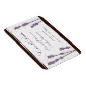 Lavendel & Brown 4"x3" Flat Save the Date Magnet (Rechte Seite)