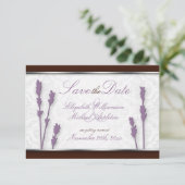 Lavendel & Brown speichern Sie die Ankündigungen (Stehend Vorderseite)