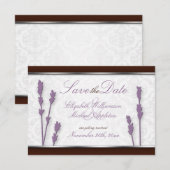 Lavendel & Brown speichern Sie die Ankündigungen (Vorne/Hinten)