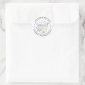 Lavendel-Bubble-Etikett Runder Aufkleber (Tasche)