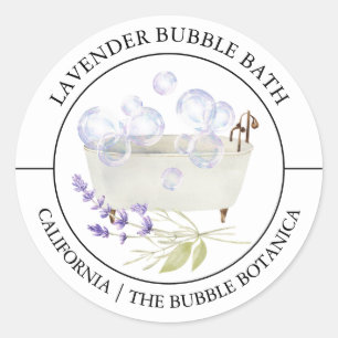 Lavendel-Bubble-Etikett Runder Aufkleber
