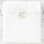 Lavendel-Bubble-Etikett Runder Aufkleber (Tasche)