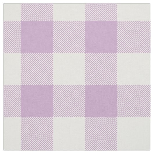 Lavendel-Büffel-Karo-Muster Stoff (Muster)