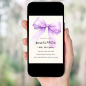Lavendel-Bug elegant Geburtstag Einladung