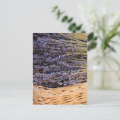 Lavendel-Bunchen Postkarte (Stehend Vorderseite)