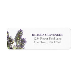 Lavendel-Bündel-Rücksendeadresse-Aufkleber