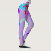 Lavendel bunte Elf-Leggings Leggings (Rechts)
