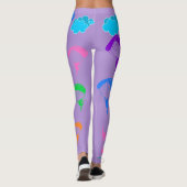 Lavendel bunte Elf-Leggings Leggings (Rückseite)